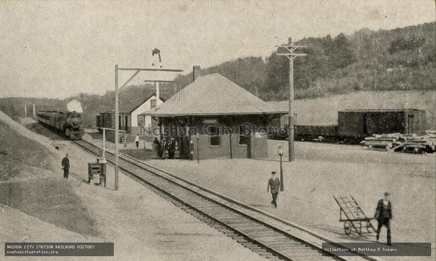 Postcard: Boston & Maine Station, Andover, New Hampshire